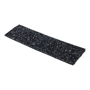 Lifemaxx Premium Floor Edge 50 x 15 x 2 cm - Zwart