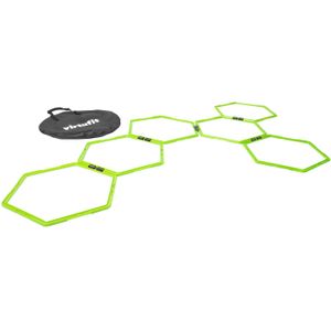 VirtuFit Hexagon Agility Grid - Speedladder -  6 Stuks - Inclusief opbergtas