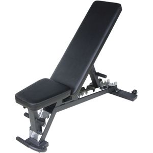 Lifemaxx Crossmaxx Adjustable Bench V2 - Verstelbare Trainingsbank - Zwart