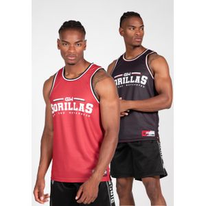 Gorilla Wear Keene Reversible Tank Top - Rood/Zwart - XL