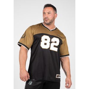 Gorilla Wear Trenton Football Jersey - Zwart/Goud - 4XL