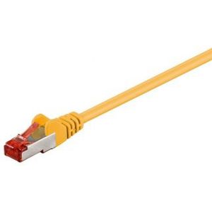 Netwerkkabel | Cat6 S/FTP | 1 meter (100% koper, LSZH, Geel)