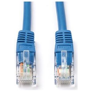 Netwerkkabel | Cat5e U/UTP | 15 meter (100% koper, Blauw)