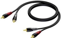 Tulp kabel | Procab | 3 meter (Stereo, 100% koper, Verguld)