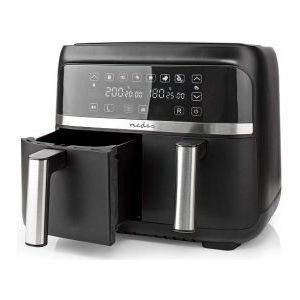 Nedis Heteluchtfriteuse | 2x3.8 l | Tijdschakelaar: 60 min | Digitaal | Zwart