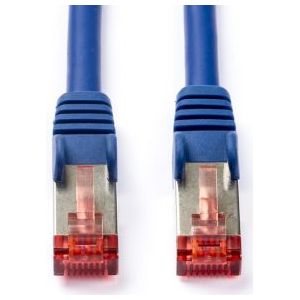 Netwerkkabel | Cat6 S/FTP | 1 meter (100% koper, LSZH, Blauw)