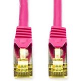 Netwerkkabel | Cat7 S/FTP | 15 meter (100% koper, LSZH, Roze)
