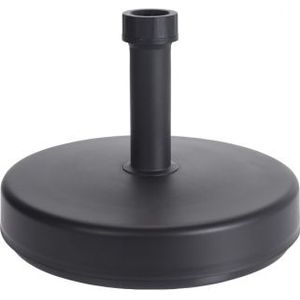 <p>De ronde parasolvoet van ProGarden is een stevige basis voor je parasol. Met een breedte van 14 cm biedt deze voet stabiliteit en betrouwbaarheid. Gemaakt van duurzaam polypropeen, kan de voet gevuld worden met 25 kg fijn zand, grind, water of stenen, afhankelijk van het gewicht van je parasol.</p>
<p>Deze vulbare parasolvoet is geschikt voor parasols met een stangdiameter tussen 20 en 54 mm, waardoor het een brede toepassing heeft. Om de levensduur van de voet te verlengen, raden we aan om deze binnen op te bergen wanneer hij niet in gebruik is en te beschermen met een afdekhoes.</p>
<ul>
  <li>Kleur: grijs</li>
  <li>Materiaal: polypropeen</li>
  <li>Afmetingen: 46 x 11 cm (ø x H)</li>
  <li>Afmetingen buisopening: 20-54 mm</li>
  <li>Met supergrip schroef</li>
  <li>Kan worden gevuld met zand of water, tot 25 kg</li>
</ul>
<p>Met de ProGarden parasolvoet ben je verzekerd van een stevige en stabiele basis voor je parasol. Geniet van schaduw en bescherming tegen de zon met deze duurzame en veelzijdige voet.</p>