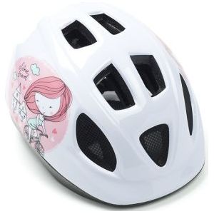 Kinderhelm | Polisport | Princess (Maat XS, Wit/Roze)