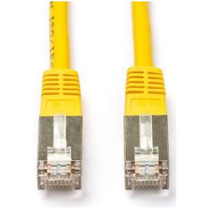 Netwerkkabel | Cat5e S/FTP | 0.5 meter (100% koper, Geel)