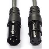 XLR kabel (m/v) | Nedis | 15 meter (Gebalanceerd, Stereo, 3-pins)