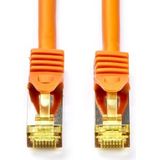 Netwerkkabel | Cat7 S/FTP | 0.5 meter (100% koper, LSZH, Oranje)