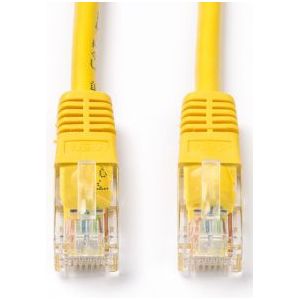 Netwerkkabel | Cat5e U/UTP | 20 meter (100% koper, Geel)
