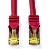Netwerkkabel | Cat7 S/FTP | 10 meter (100% koper, LSZH, Rood)