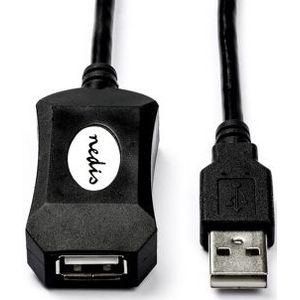 Actieve USB verlengkabel | 5 meter | USB 2.0 (100% koper)