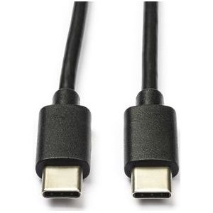 USB C naar USB C kabel | 1 meter | USB 2.0 (100% koper, Zwart)