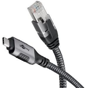 USB C naar RJ45 kabel | Goobay | 7.5 meter (USB 3.1, Cat6 FTP)