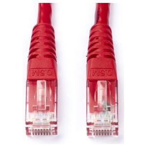 Netwerkkabel | Cat6 U/UTP | 2 meter (100% koper, Rood)