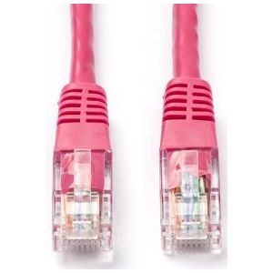 Netwerkkabel | Cat5e U/UTP | 25 meter (Roze)