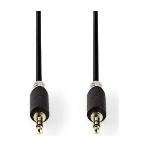 3.5 mm jack kabel | Nedis | 1 meter (Stereo, Verguld)