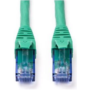 Netwerkkabel - Cat6a U/UTP - 0.3 meter (100% koper, LSZH, Groen)