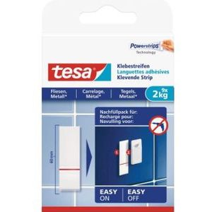 Powerstrips | Tesa | 9 stuks | 2 kg (Tegels, Metaal)