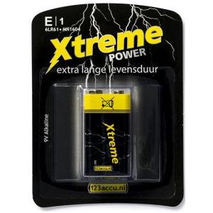 9V batterij - Xtreme Power (Alkaline)