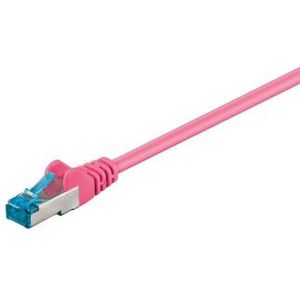 Netwerkkabel | Cat6a S/FTP | 0.25 meter (Roze)