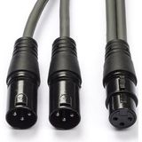 XLR kabel (m/v) | Nedis | 1.5 meter (Gebalanceerd, Stereo, 3-pins)