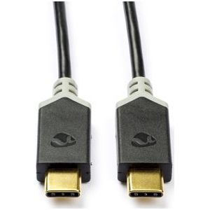 USB C naar USB C kabel | 1 meter | USB 3.1 (100% koper, Antraciet)