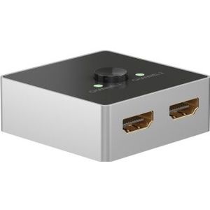 HDMI switch | Goobay | 2-poorts (4K@60Hz, HDCP, Bi-directioneel)