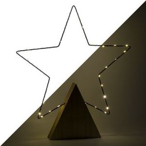 Kerstster op voet | Lumineo | 41.5 x 47 cm (35 LEDs, 5-punts, Binnen)