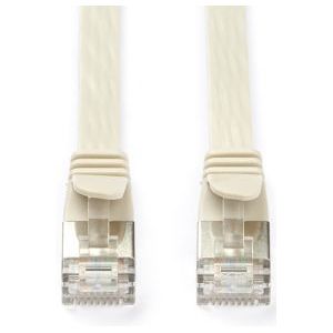 Netwerkkabel | Cat6a U/FTP | 1 meter (100% koper, Plat, Grijs)