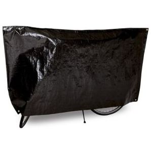 Fietshoes | VK | 110 x 210 cm (UV,  Metalen zeilogen, 1 fiets, Zwart)