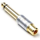 6.35 mm jack (m) naar tulp (v) adapter | Nedis (Mono, Metaal)