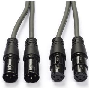XLR kabel (m/v) | Nedis | 5 meter (Gebalanceerd, Stereo, 3-pins)