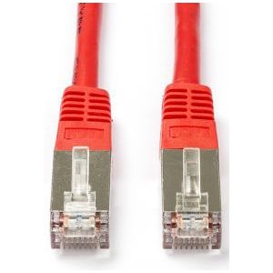 Netwerkkabel | Cat5e F/UTP | 15 meter (100% koper, Rood)