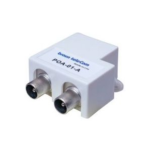 Coax splitter POA 01-A | Braun telecom (Vrouwelijk naar 2x mannelijk)