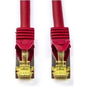 Netwerkkabel | Cat7 S/FTP | 0.5 meter (100% koper, LSZH, Rood)