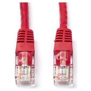 Netwerkkabel | Cat5e U/UTP | 0.25 meter (Rood)