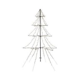 Metalen kerstboom met verlichting | 2 meter