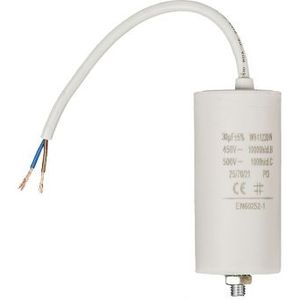 Condensator - Aanloop - 30.0 μF (Max. 450V, Met kabel)