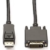 Goobay Displayport / Dvi Aansluitkabel [1X Displayport Stekker - 1X Dvi-Stekker 24+1-Polig] 1 M Zwart