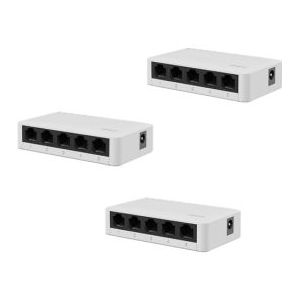 Gigabit switch | Gembird | 5 poorten (3 stuks, 1 Gbps)