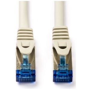 Nedis S/FTP CAT6a 10 Gigabit netwerkkabel / grijs - LSZH - 5 meter