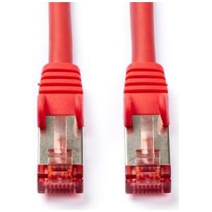 Netwerkkabel | Cat6 S/FTP | 15 meter (100% koper, LSZH, Rood)