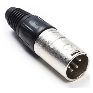 XLR connector | Neutrik | 4-pin (Metaal, Mannelijk, Trekontlasting)