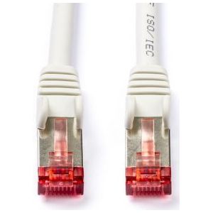 Netwerkkabel | Cat6 S/FTP | 1 meter (100% koper, LSZH, Grijs)