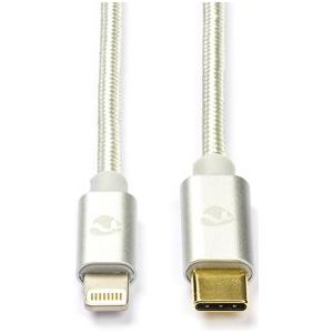 iPhone oplaadkabel | Lightning ↔ USB C | 1 meter (Nylon, Aluminium)