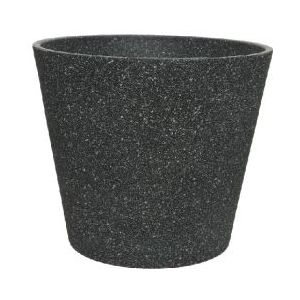 Bloempot | Decoris | Ø 40 cm (Polystone, Binnen/Buiten, Antraciet)